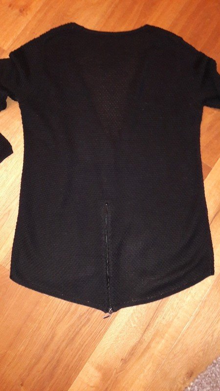 Oversized Stickjacke schwarz von Monari Italia