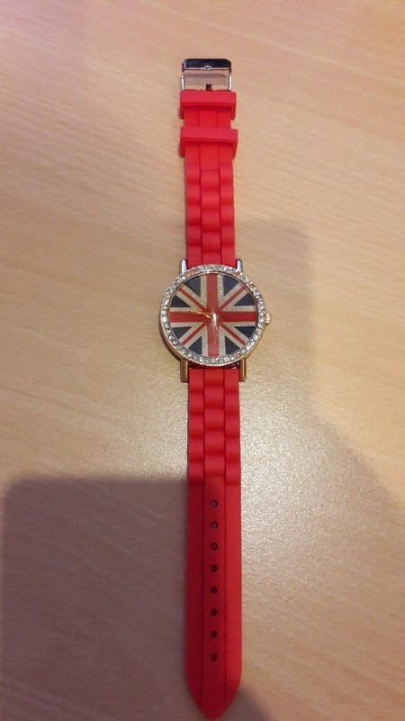 Uhr Union Jack rot