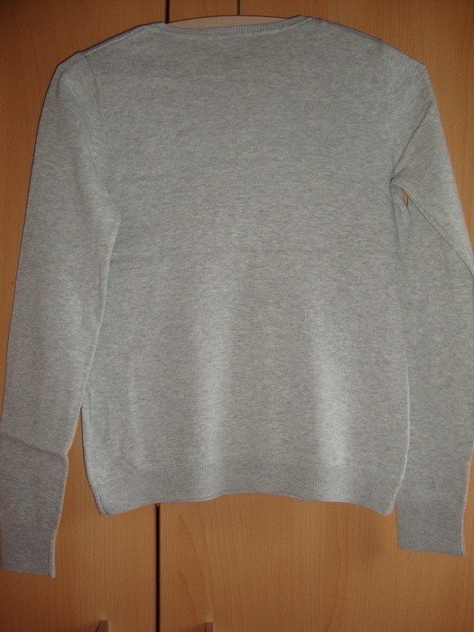 Graumelierter Pulli mit V-Ausschnitt von Esprit Strickpullover