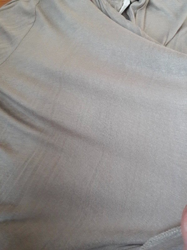 Hauch dünner long Cardigan in Taupe Made in Italy