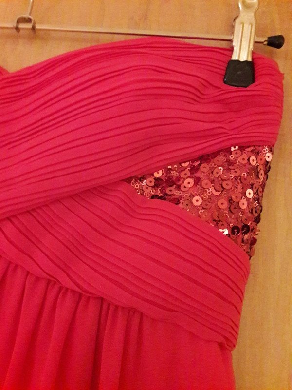 Abendkleid chiffon rot-pink von Vera Mont Hochzeit