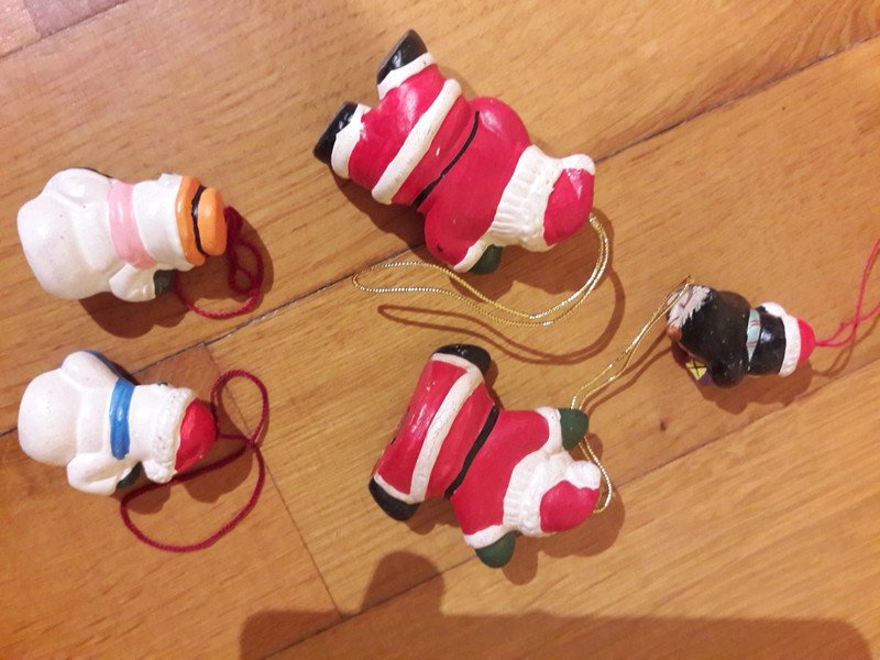 5er Set Anhänger Weihnachten