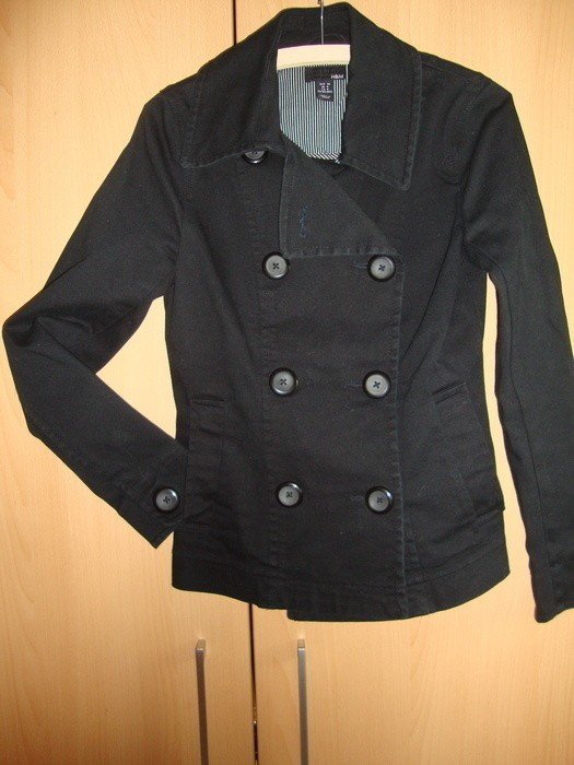 Trenchcoat Sommerjacke schwarz H&M