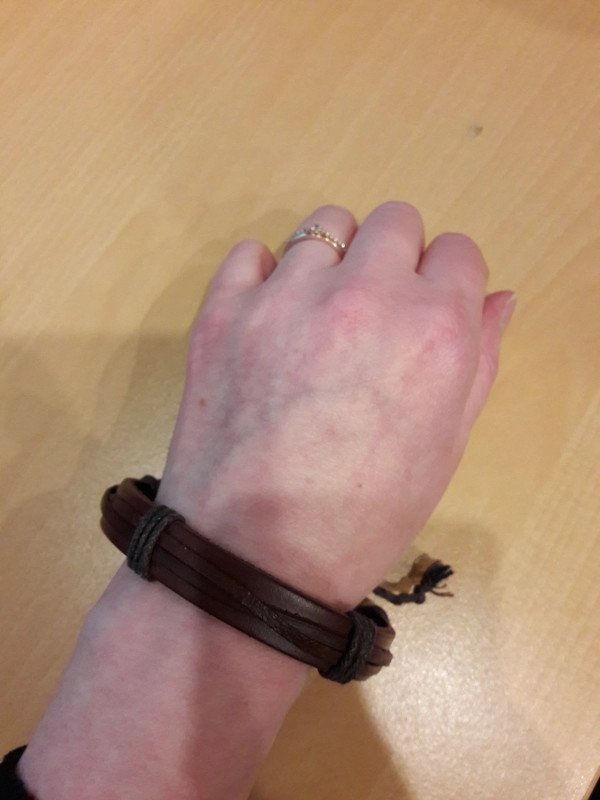braunes surfer Lederarmband