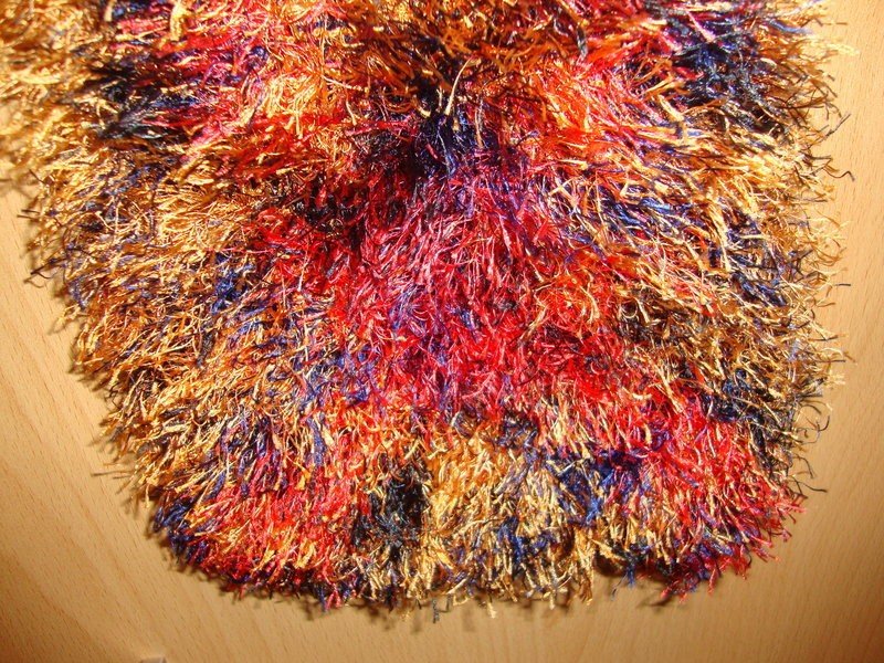 Winterschal bunt selbst gestrickt handgemacht handmade