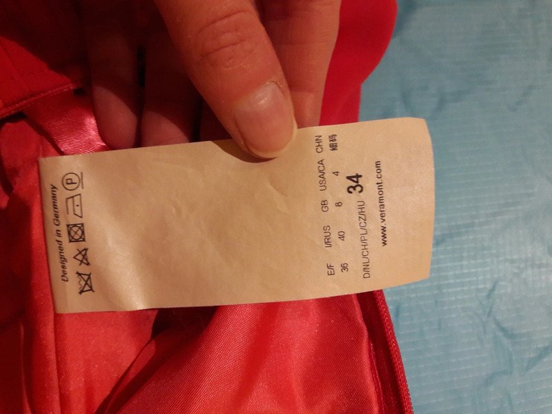 Abendkleid chiffon rot-pink von Vera Mont Hochzeit