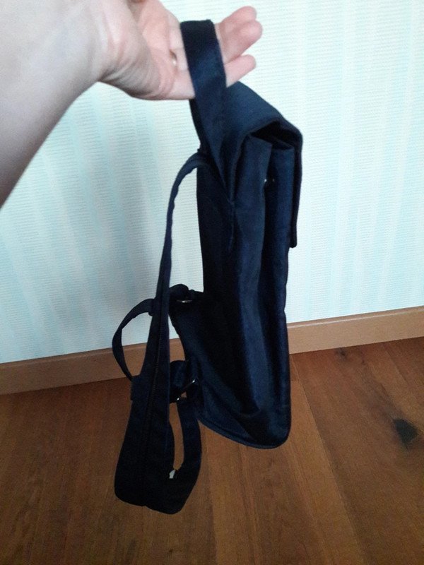 Dunkelblauer kleiner Rucksack von Alessandro Salvatore Italy