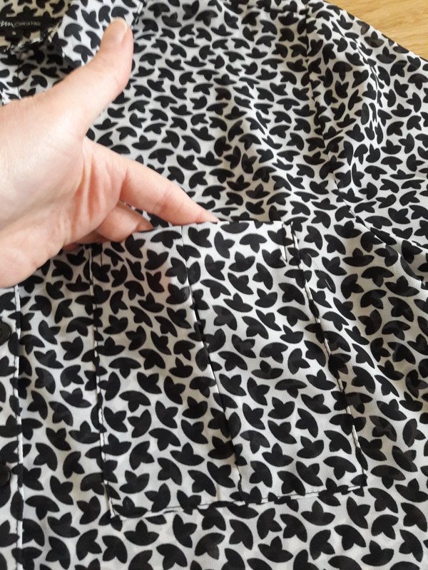 Chiffon Bluse mit Muster von Ann Christine