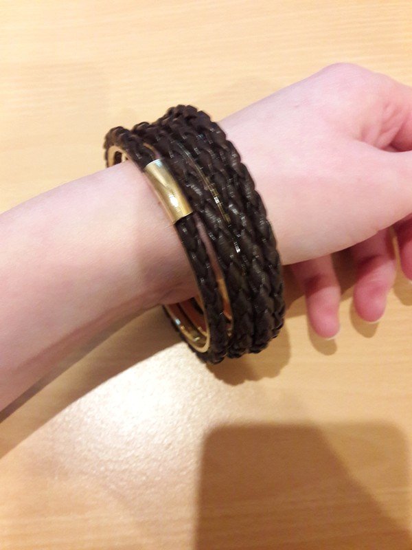 Braun goldene Armreifen 4er Set von H&M Boho Ethno