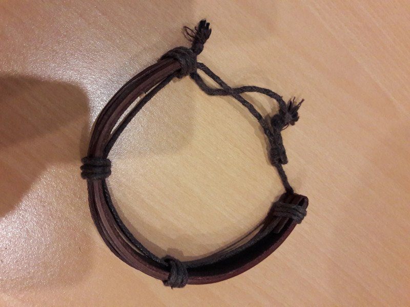 braunes surfer Lederarmband