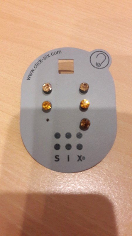 3er Set Glitzer Ohrstecker von SIX boho ethno