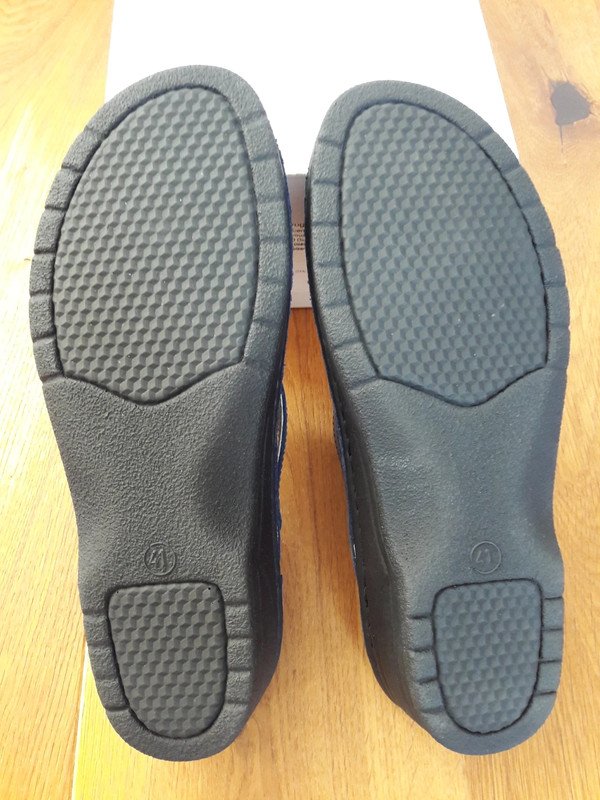 Clogs Hausschuhe dunkelblau Vogelsang Schlappen