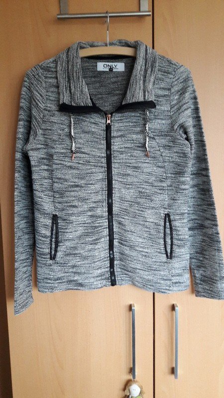 Sweat Jacke von Only graumeliert