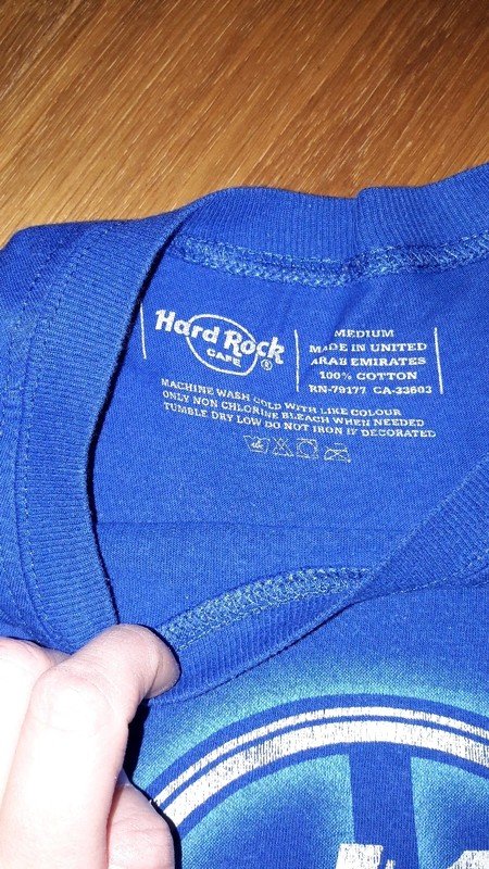 blaues Hard Rock Cafe T-shirt Malta