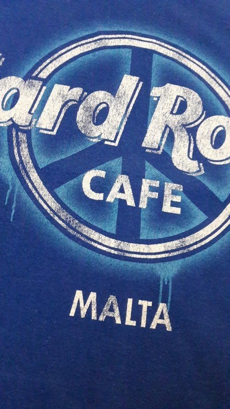 blaues Hard Rock Cafe T-shirt Malta