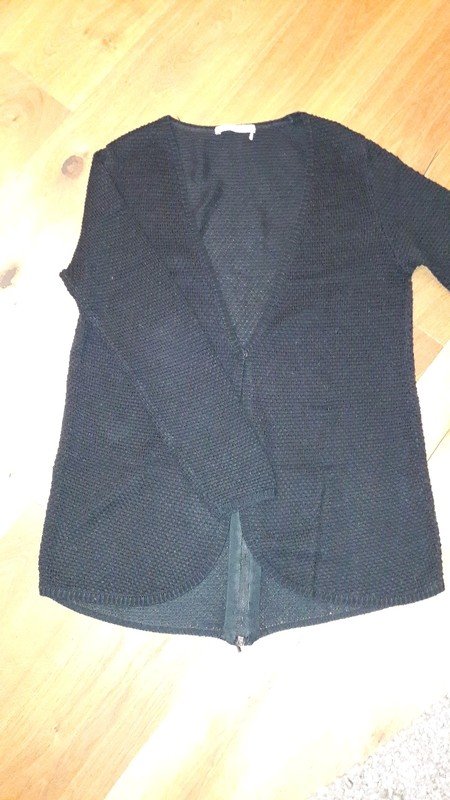 Oversized Stickjacke schwarz von Monari Italia
