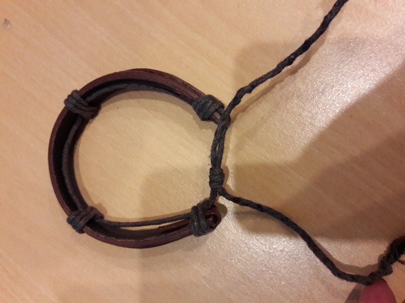 braunes surfer Lederarmband