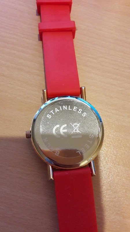 Uhr Union Jack rot