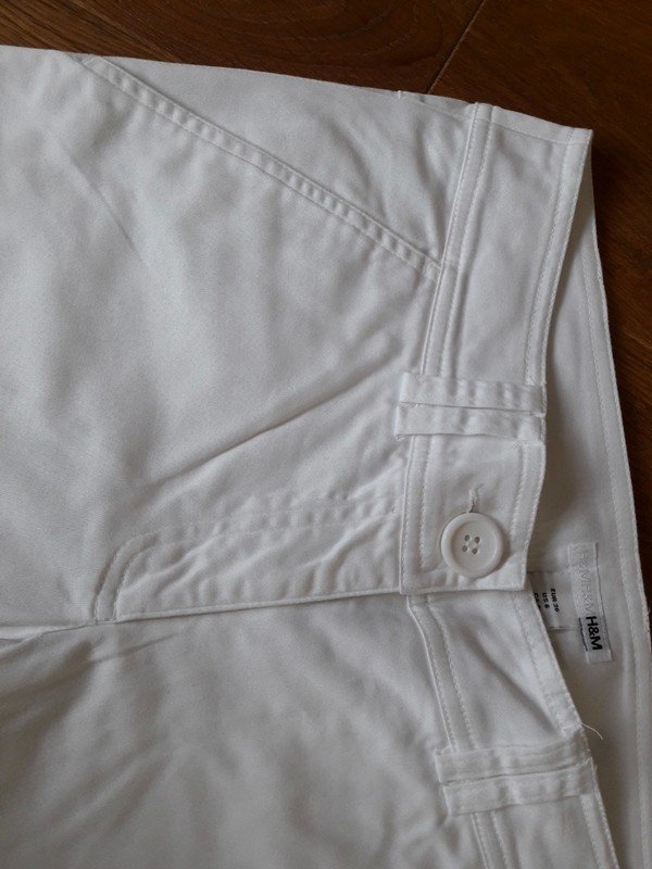 weiße Stoffhose von H&M