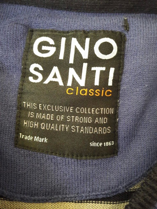 Feinstrickpullover mit V-Ausschnitt von Gino Santi