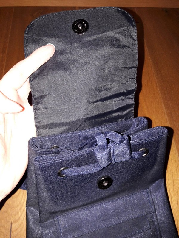 Dunkelblauer kleiner Rucksack von Alessandro Salvatore Italy