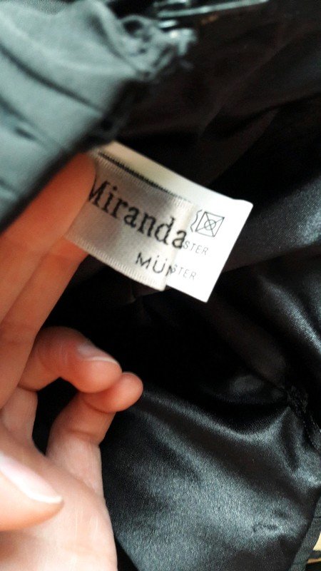 Chiffon Abendkleid in schwarz von Miranda Modelle Hochzeit