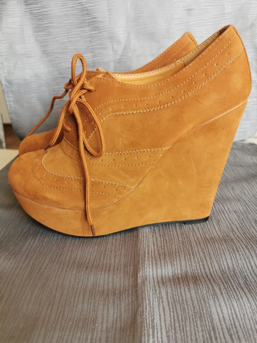 Ankle Boots (Keilabsatz) Gr.41 Budapester Stil