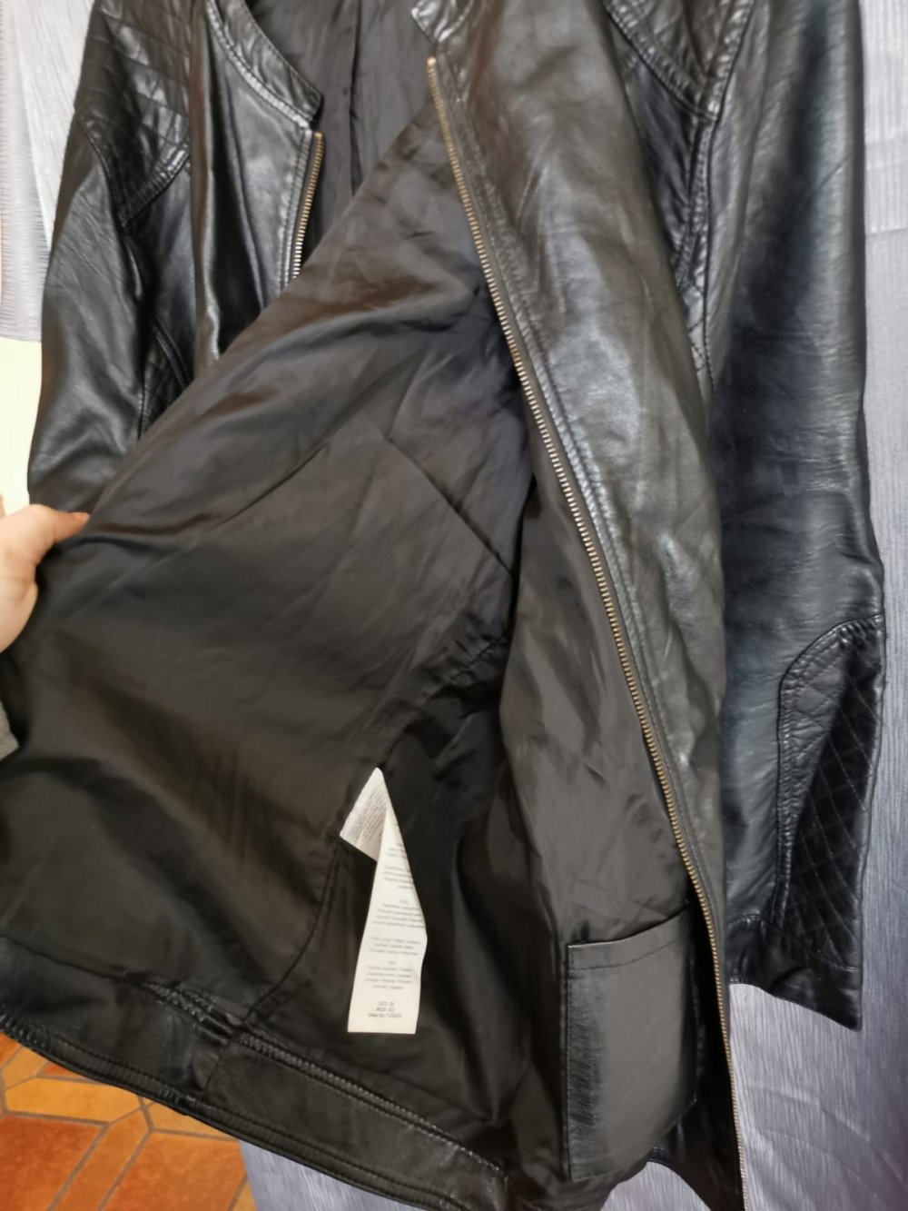 Lederjacke Herren Kunstleder Janina Gr. XL