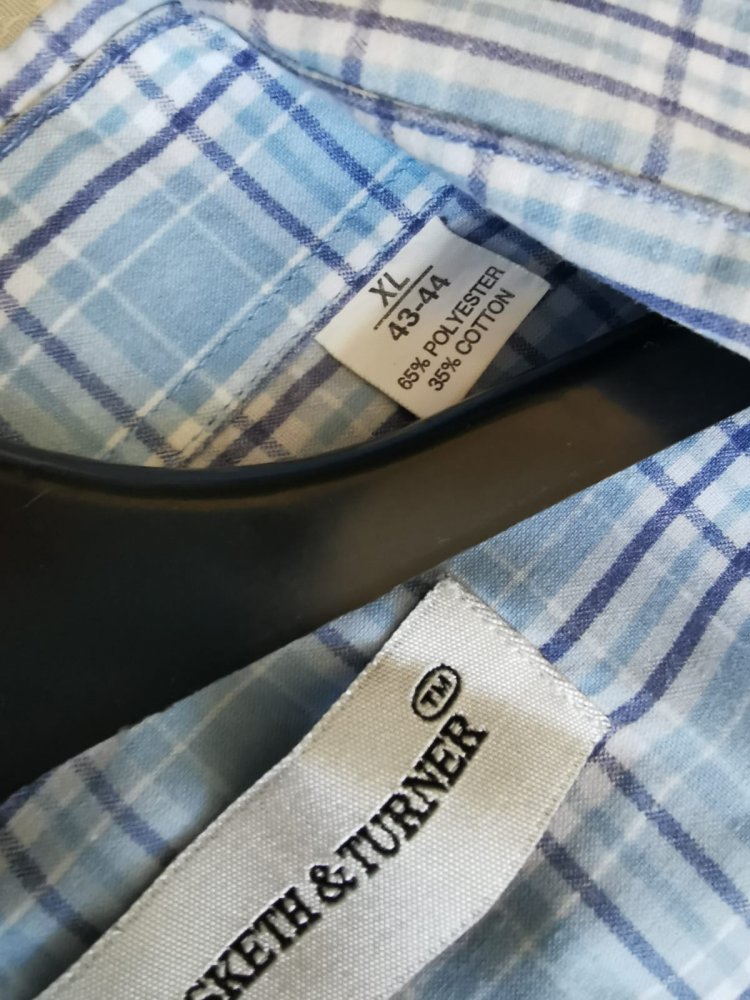 Hemd Herren Langarmhemd Hesketh & Turner Gr. XL