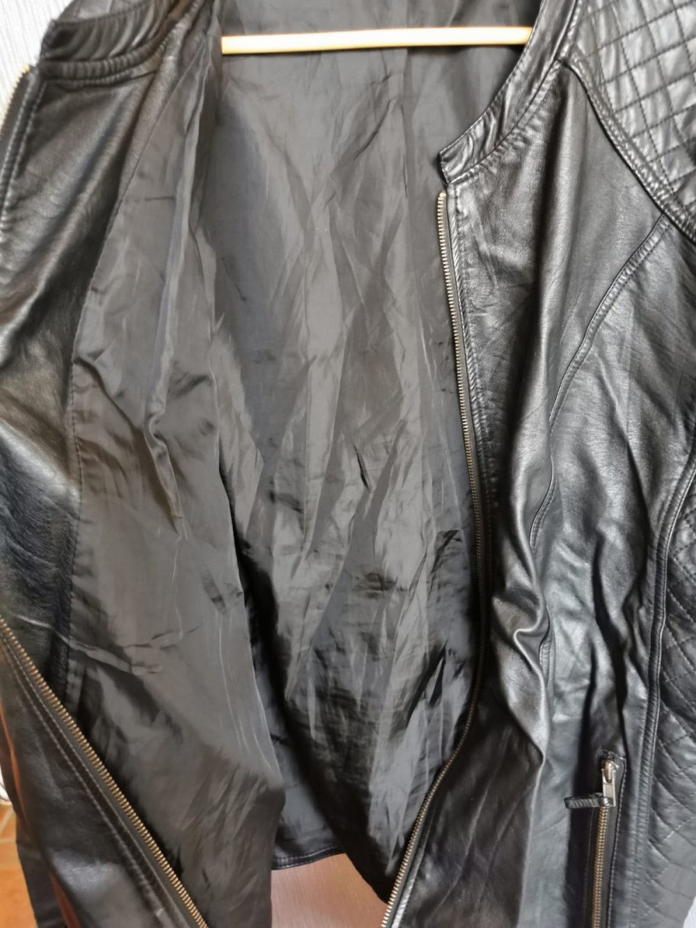 Lederjacke Herren Kunstleder Janina Gr. XL