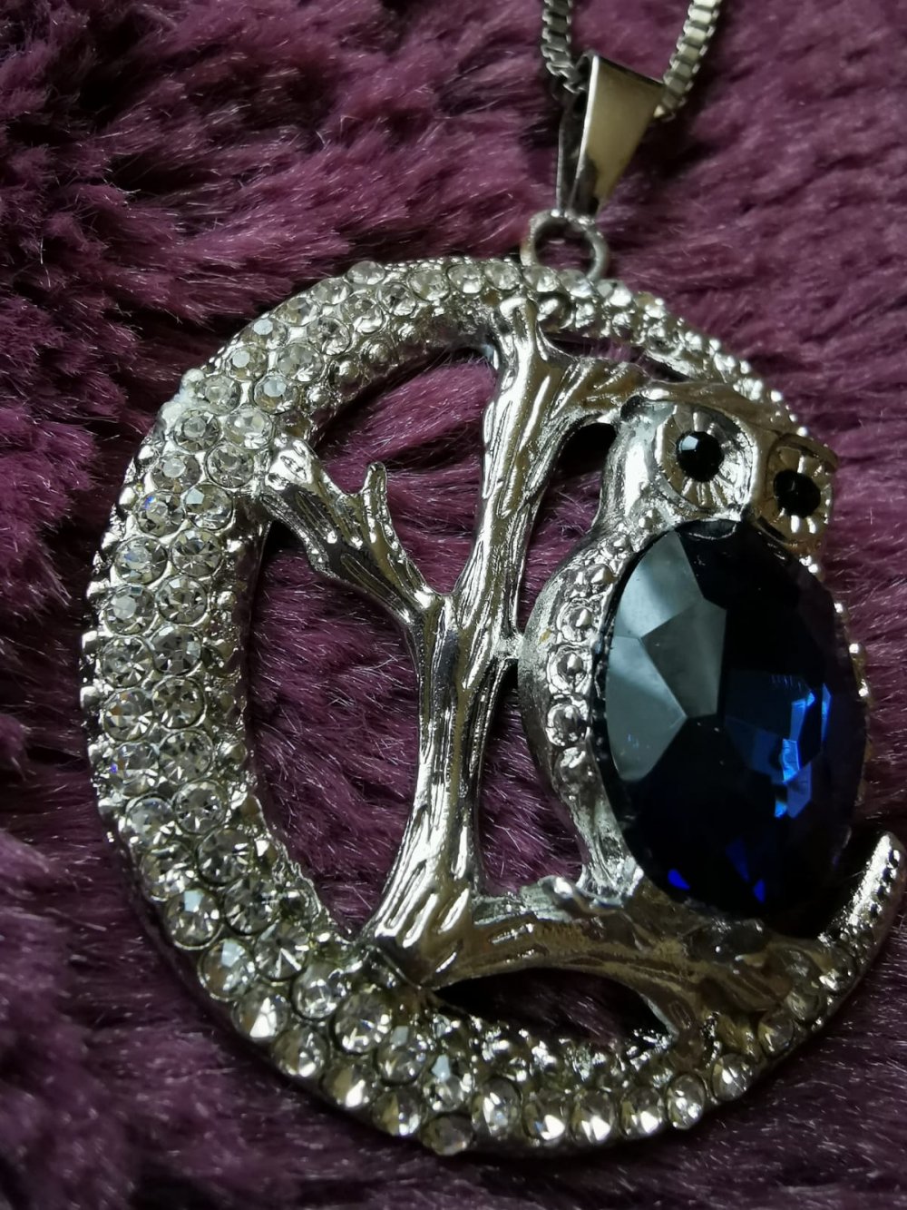 Modeschmuck Kette Eulenkette