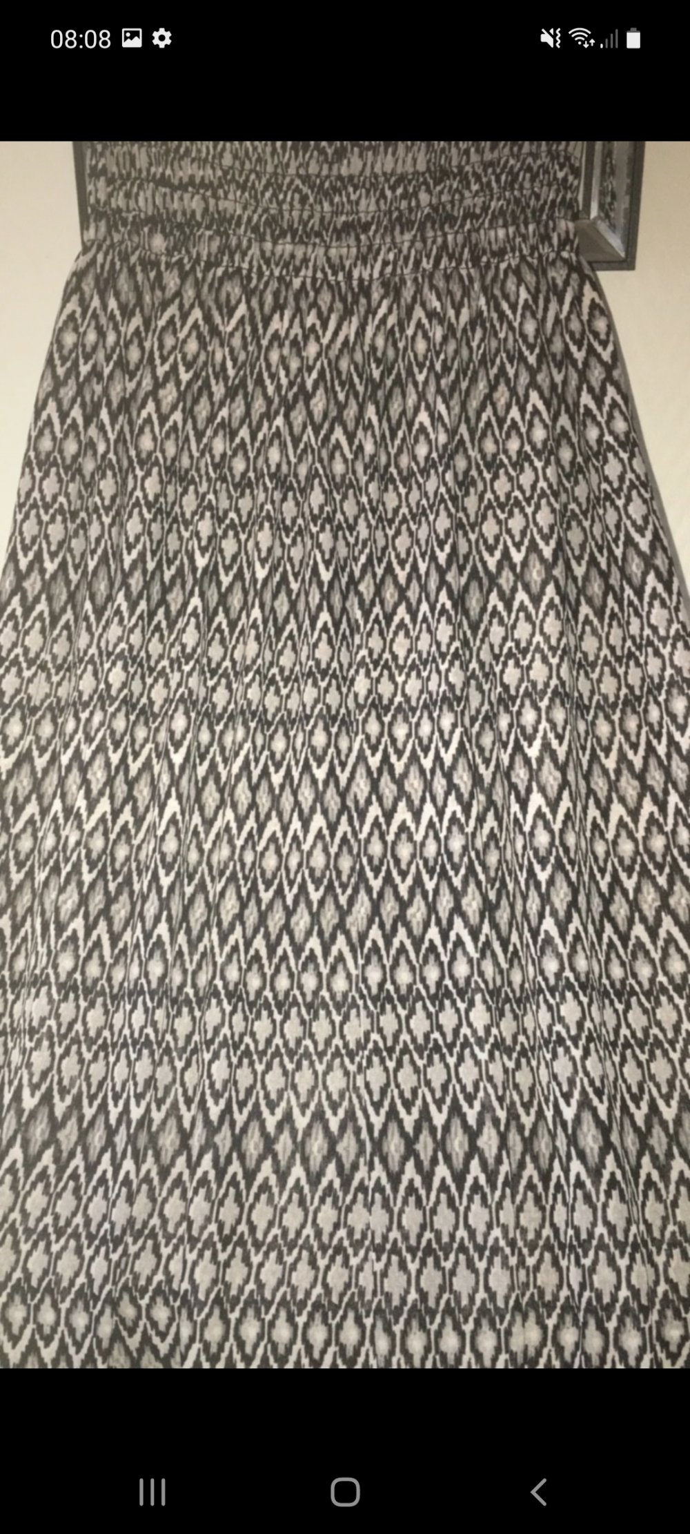 Bandeau Kleid. Schlangen Muster. Trägerloses Maxi Kleid 