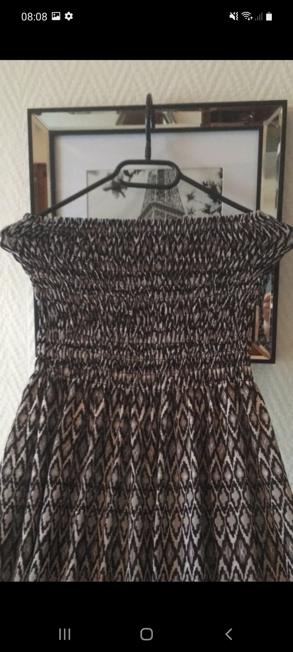 Bandeau Kleid. Schlangen Muster. Trägerloses Maxi Kleid 
