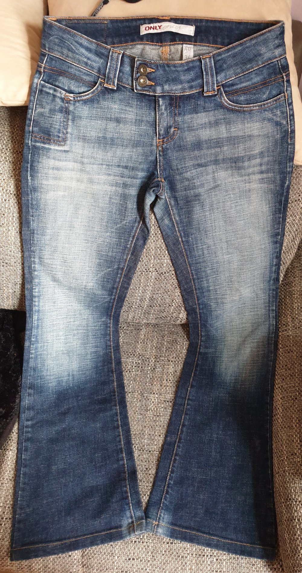 Blaue Damen Schlaghose 