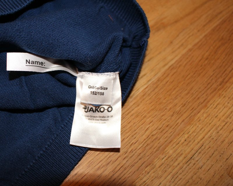Jako-o Pullover mit Hemdkragen, Gr. 152/158, dunkelblau