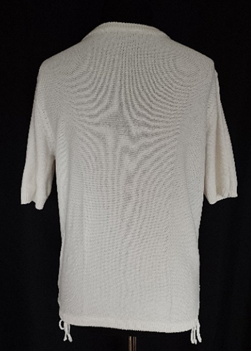 Kurzarm-Strickjacke, bpc selection, Gr. 40/42, weiß