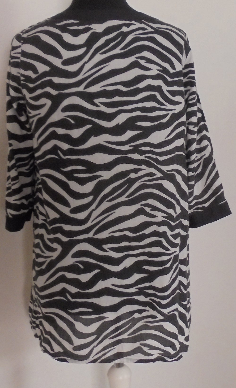 Tunika, H&M, Schwarz-Weiß, Gr. 40