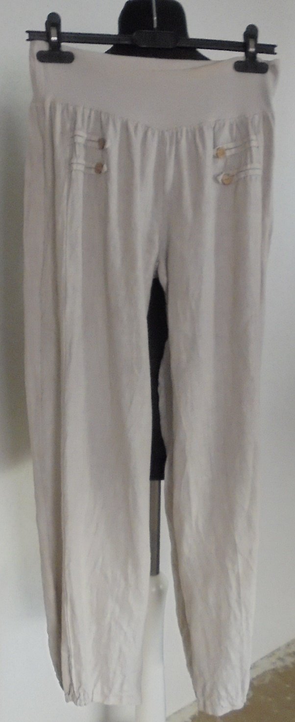 Leinenhose, Sand, XL, Made in Italy