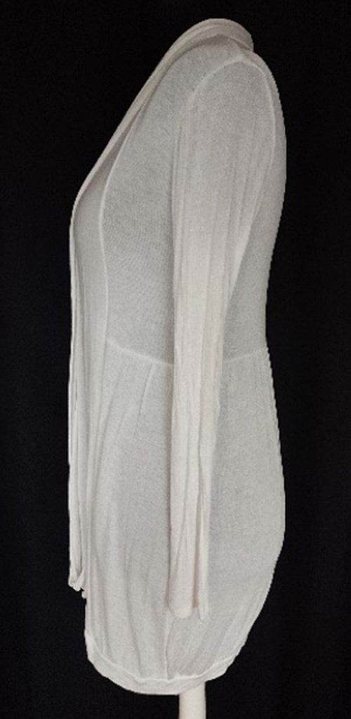 Leichte Jersey-Jacke, weiß, ca. Gr. 38/40