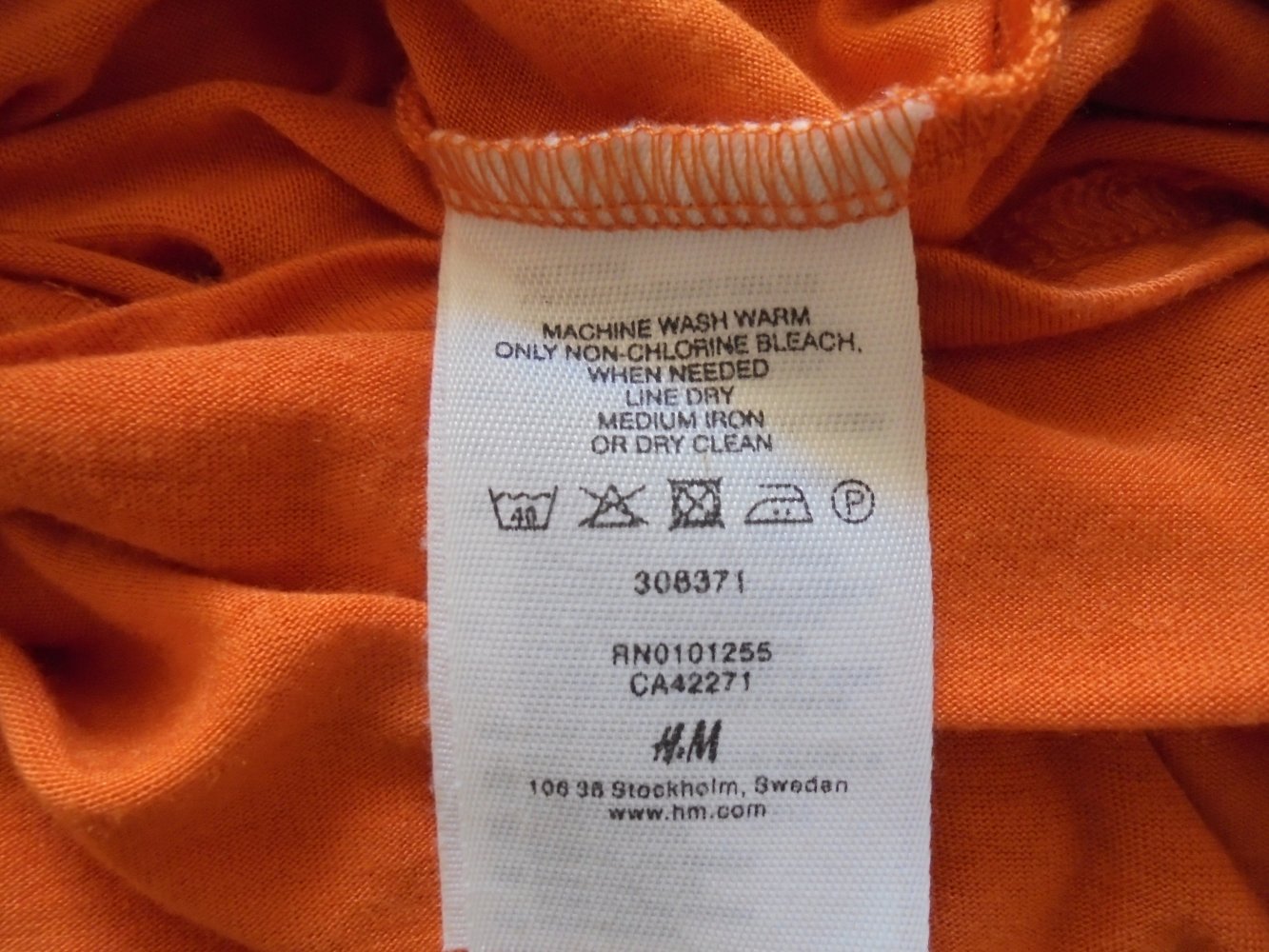 Leichtes Shirt, H&M, Orange, Gr. S