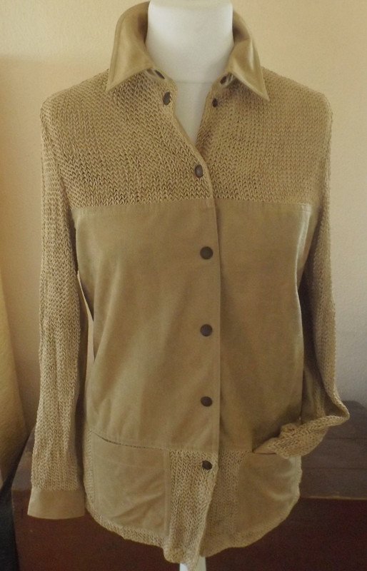 Best Connections, Hemdbluse, Beige, Gr. 34 (eher größer)