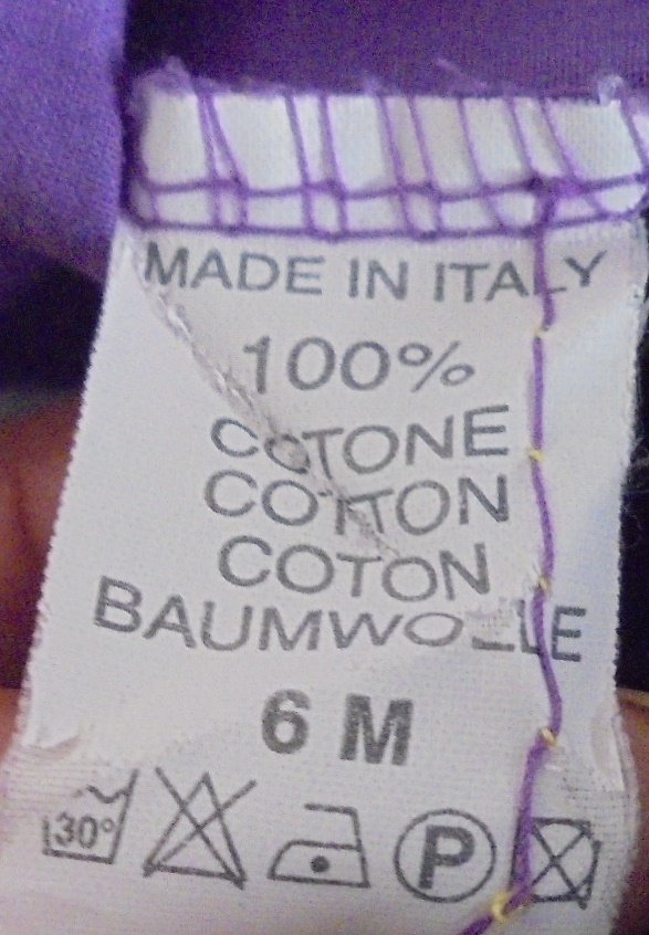 Baumwollbluse, Lila, Made in Italy, Einheitsgröße