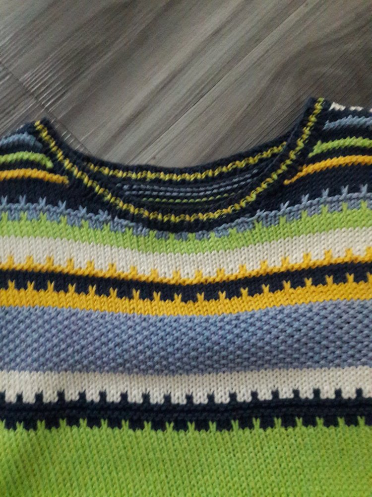 Pullover Baumwolle HANDGESTRICKT (getragen) TOP-Zustand