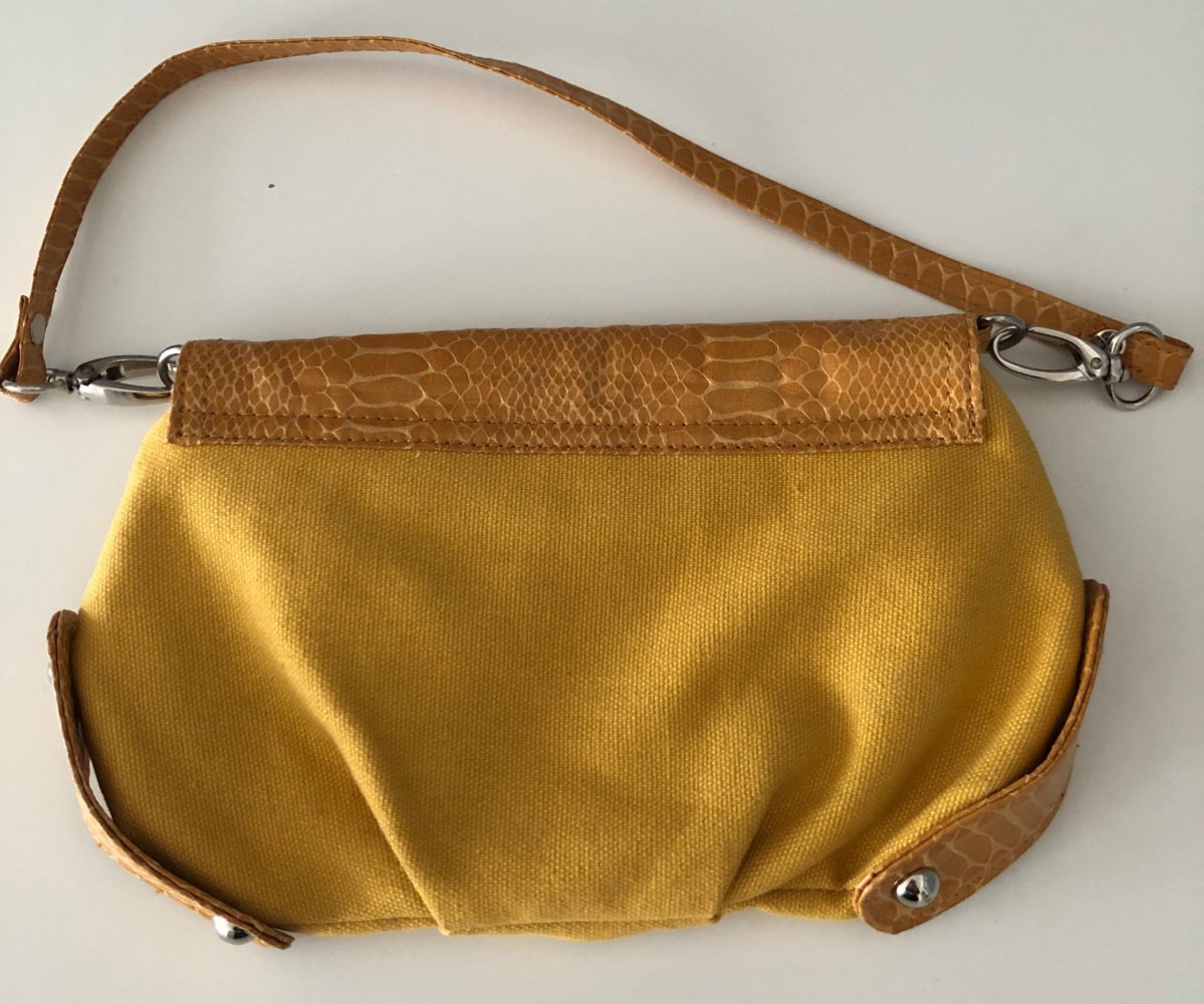 Kleine, süße, gelb-orange Handtasche! Neu! Suzy Smith London!