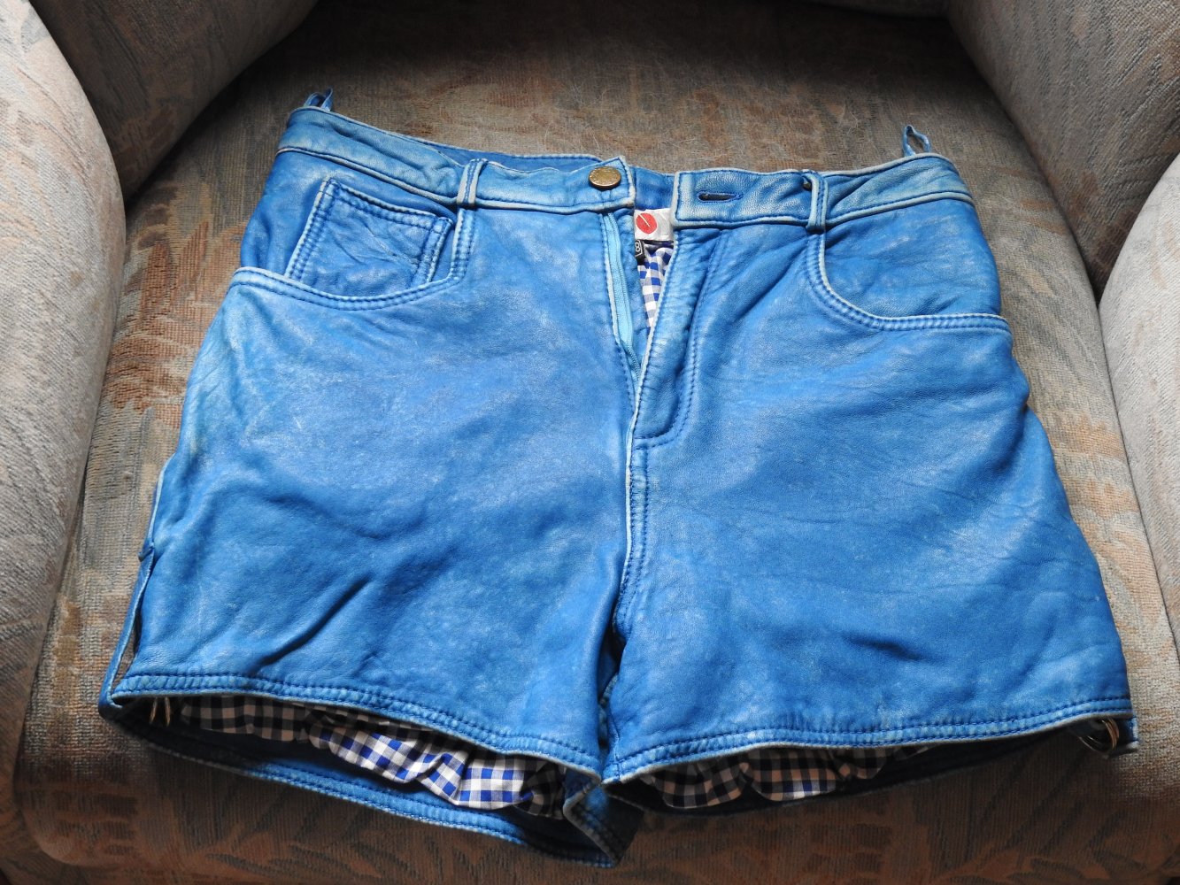 Ledershorts-Missjoy-Gr. 38 - blau