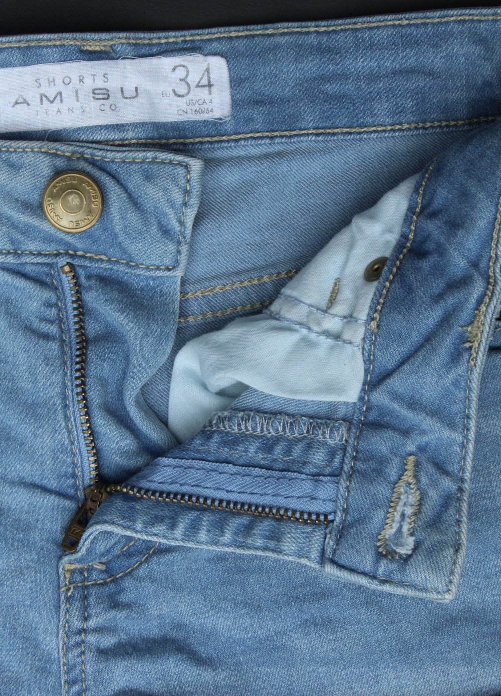 Jeanshose Größe 34 hell kurz Damenhose Jeanshotpants Sommer Hose kurz Hotpants Jeans Gr
