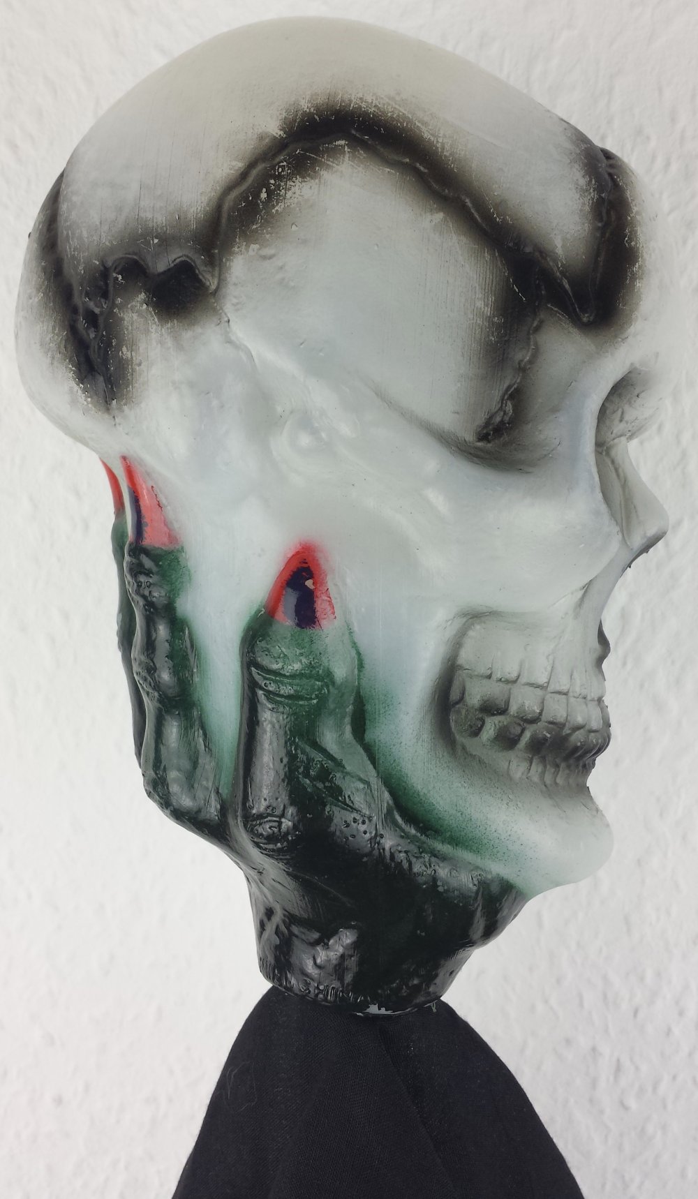 Kostüm Totenkopf leuchtend schwarz Halloween Karneval Fasching Verkleiden Kinderkostüm Kind Frau Mann Herr Dame gruselig