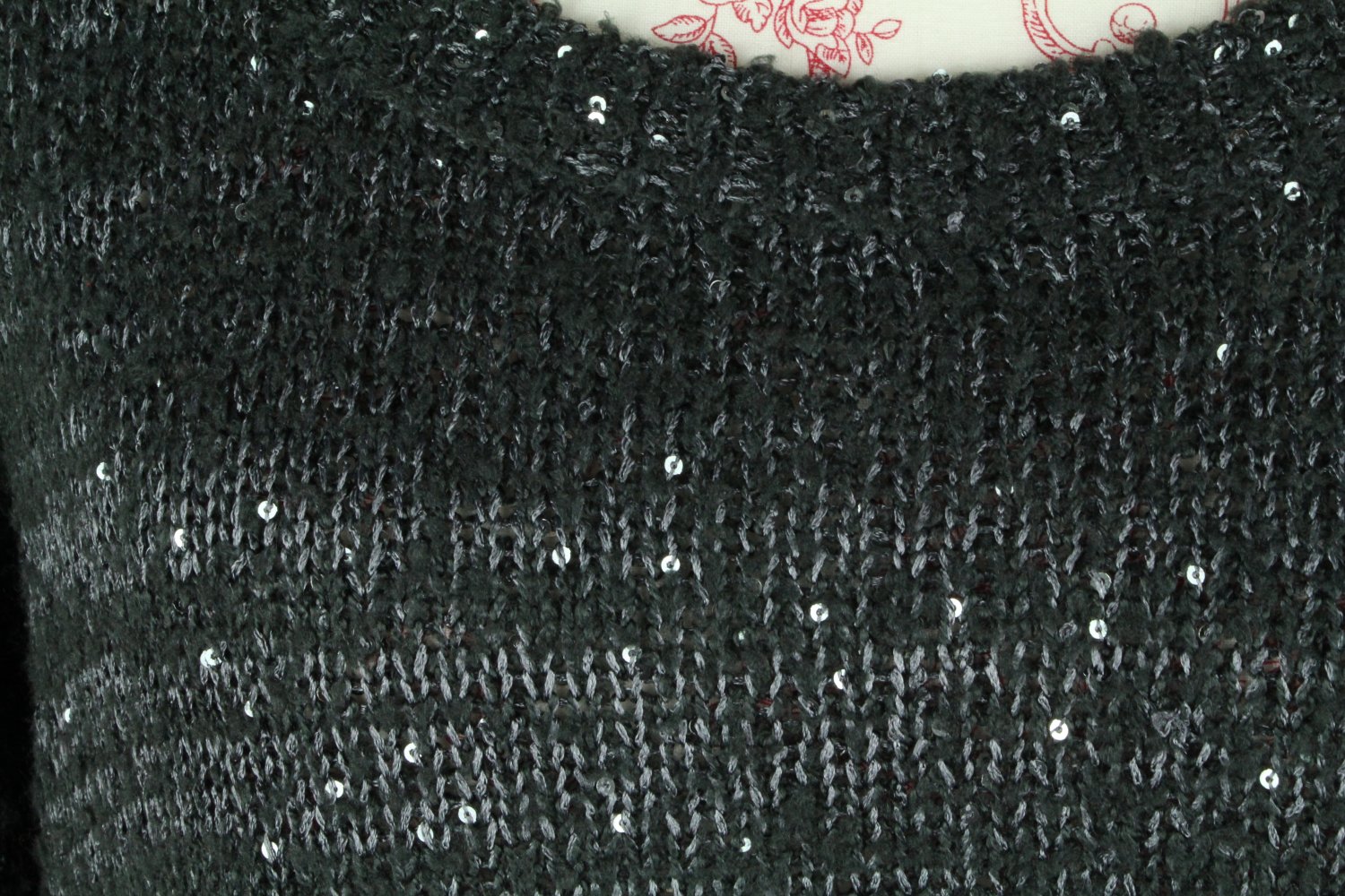 Damenpullover Größe Gr 36 38 40 42 schwarz grau Pailetten Pulli Pullover Damen weit oversize