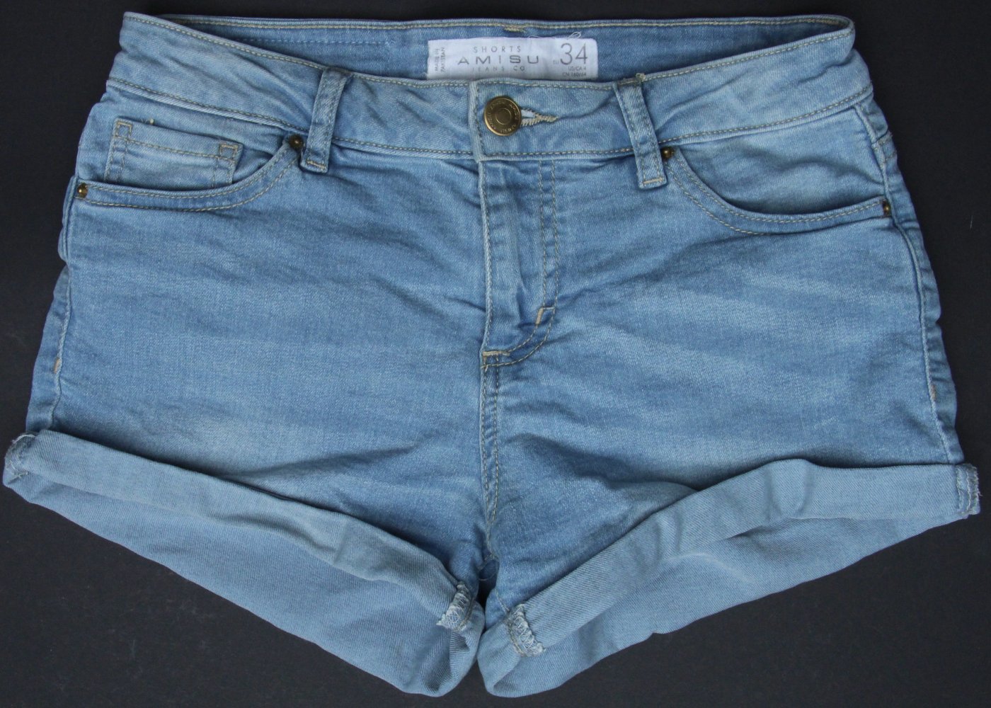 Jeanshose Größe 34 hell kurz Damenhose Jeanshotpants Sommer Hose kurz Hotpants Jeans Gr