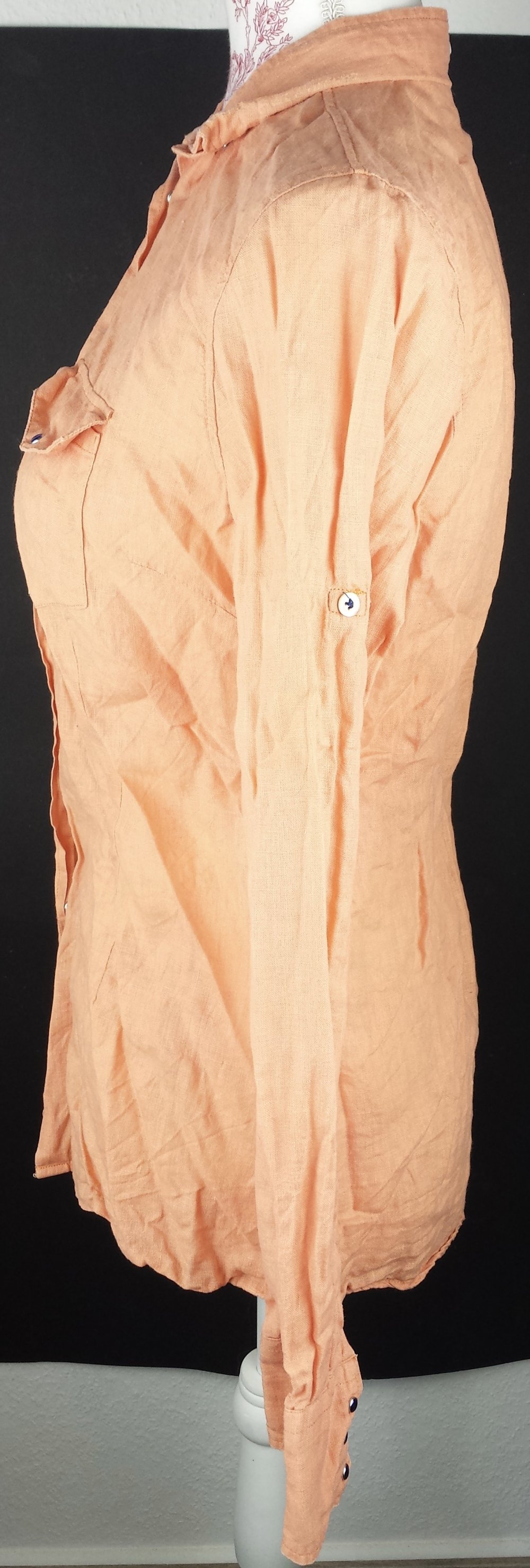 LangarmBluse Größe 38 40 orange DamenKleidung Ärmel kurz lang langarm bluse büro